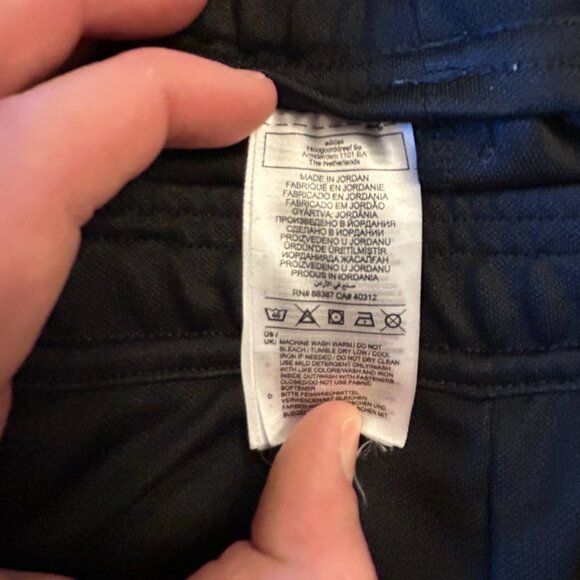 Adidas Men's Tiro Pants - Size Medium - fits like a small.  Black over black. - Picture 4 of 11